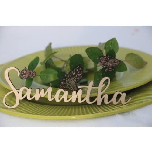 Name Signs Wedding Place Cards Laser Cut Wood Signs Place Setting Signs Laser Cut Wood Names Custom Laser Cut