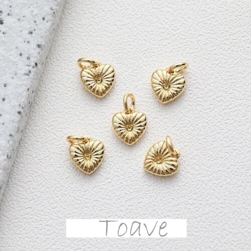 14K Plating Electroplating Small Love Pendant diy Necklace Bracelet Handmade Material Accessories