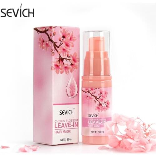 Sevich Cherry Blossom Hair Mask 30ml Repair Damage Restore Soft Hair Improves Split Ends Frizzy & Smooth Amino acid Hair Mask