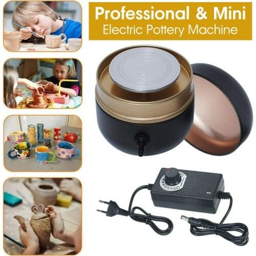 Mini Electric Pottery Wheel Ceramic Machine Pottery Wheel Machine Ceramic Shaping Tool Work Clay Art Craft Diy Machine