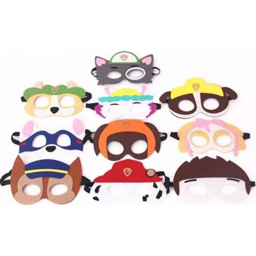 Paw Patrol Cartoon Mask Masquerade Toys Children Sticker Dolls Children Christmas Halloween Party Decoration Birthday Gifts