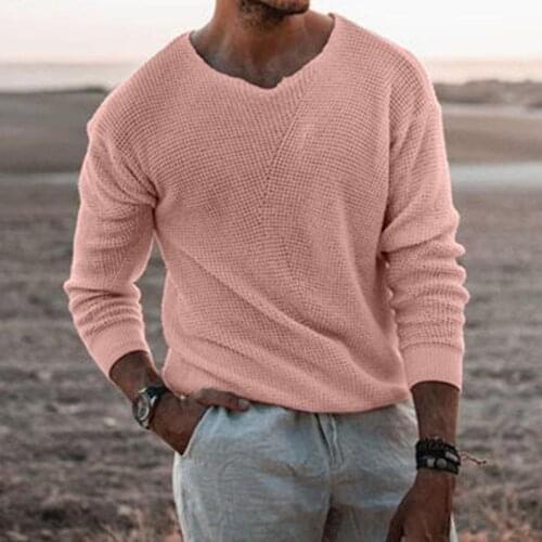 2021 Autumn Sweaters Men Long Sleeve Mens Pullover Sweater Solid sueter masculino O-neck Casual Clothing pull homme 3XL WF465
