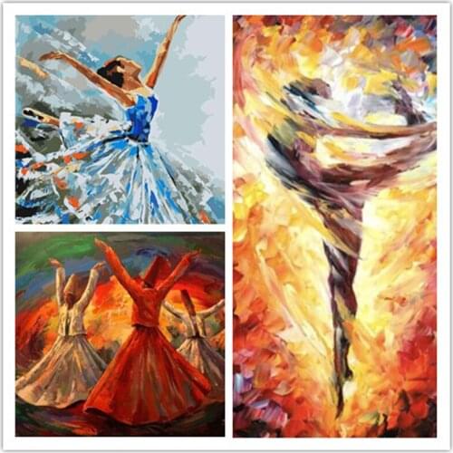 Diy frame Colorful Women Paint By Numbers For Adults Calligraphy Painting Modern Wall Art Canvas For Home Decors Art