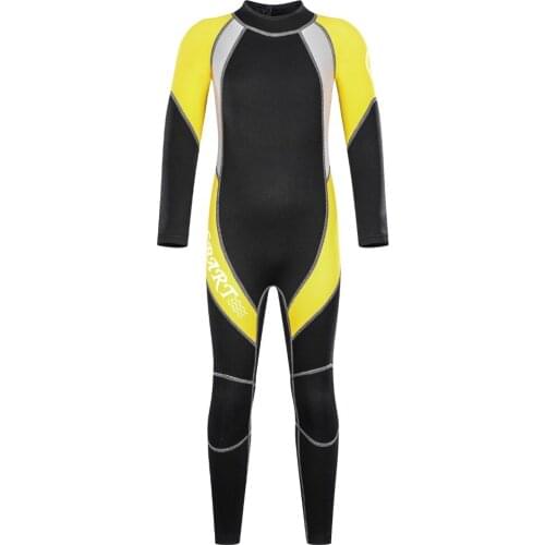 2MM Neoprene Wetsuits Kids Swimwears Diving Suits Long Sleeves Boys Girls Surfing Children Rash Guards Snorkel One Pieces