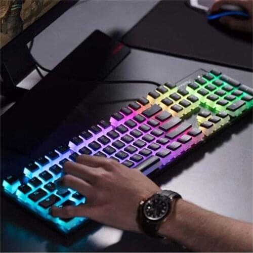 2021 new mechanical keyboard PBT-translucent OEM Height 104-key Universal Keycap High Quality Fast Shipping#g3