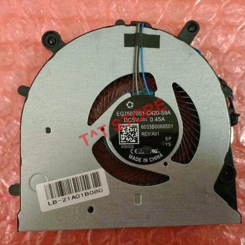 NEW original Laptop CPU Cooling fan for HP ProBook 650 G4 cooler EG75070S1-C420-S9A 6033B0068501 free shipping