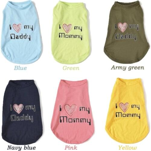 Dog Clothes T-Shirt for Small Medium Dogs Puppy Vest Jacket Cute Pet Clothing Clothing for Small Medium Dogs Puppy