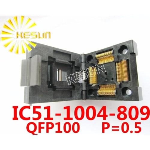 ORIGINAL IC51-1004 QFP100 TQFP100 IC Test Socket / Programmer Adapter / Burn-in Socket ( IC51-1004-809 )