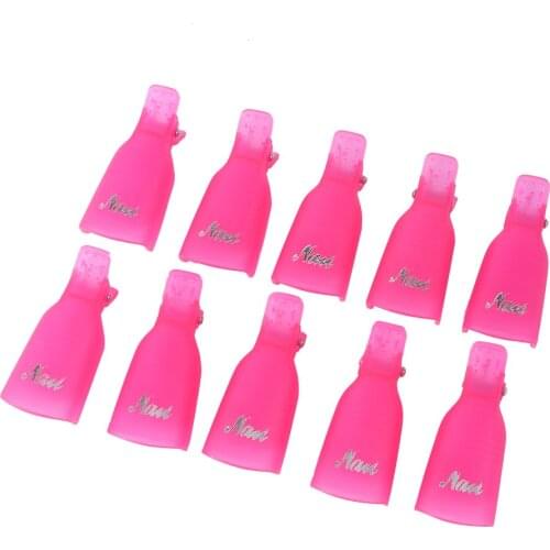 10 pcs/lot Stylish Nail Art Soak Off Clip Cap UV Gel Nail Polish Remover Wrap Tool Beauty Hot