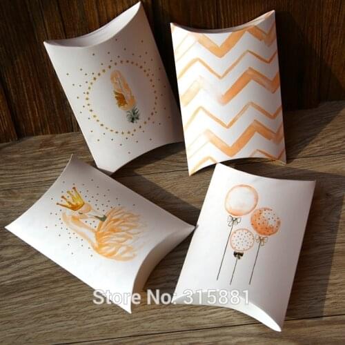 Pillow gift Box,Wedding Favor Boxes, Party Favor Box, cookies box 30pcs/lot