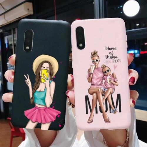 Stylish Pretty Girls Soft Case for Samsung M01 Cases 5.7'' Silicone TPU Back Cover for Samsung Galaxy M01 M 01 m015 Phone Case