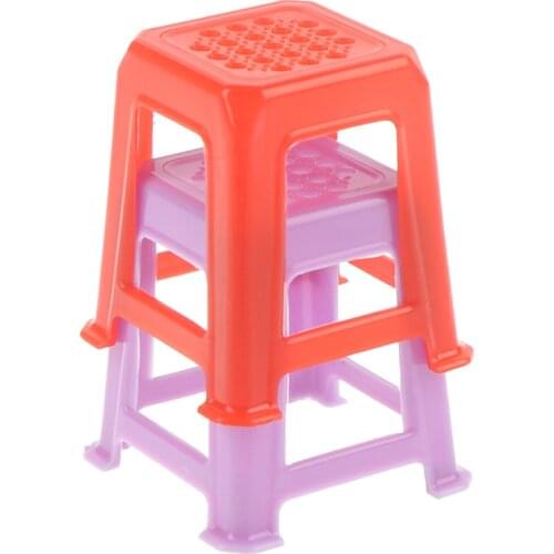 1 Piece DIY Dollhouse Miniature Dining Chair Table Furniture Set For DollHouse Kitchen Furniture Toys