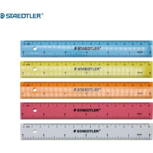 1pc Schneider 56215 Plastic Ruler 15cm Not Easy To Break Ruler Student Drawing Stationery