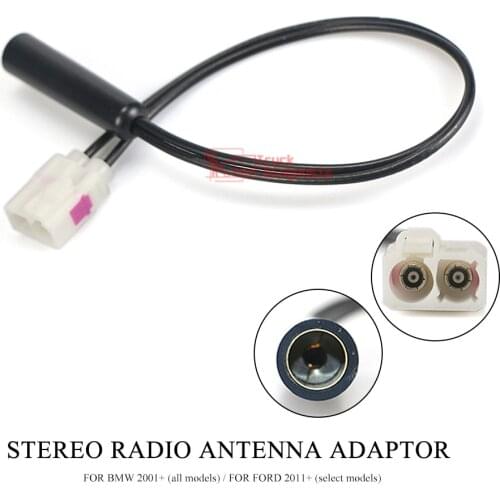 13-116 for AUDI SEAT SKODA for BMW Aerial Antenna Din Adaptor Plug Lead Universal ISO