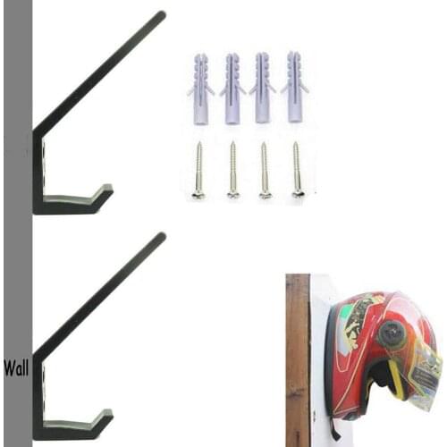 2pcs/lot Bicycle Motorcycle Helmet Holder Storage Shelves Wall Hanger Rack Accessories
