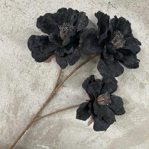 2021 European Retro Peony Artificial Flowers Bouquet Wedding Decoration Fake Flower Arrangement Home Decor Living Room Garden