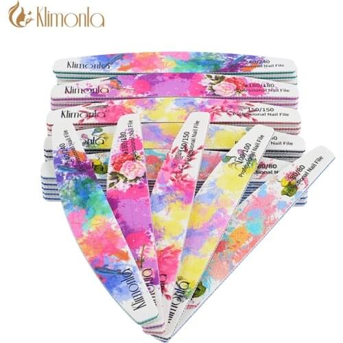 25pcs/lot Nail Files Buffers For Manicure Sandpaper 80/100/150/180/240 Sanding Polisher Tools Set lime a ongle Pedicure New