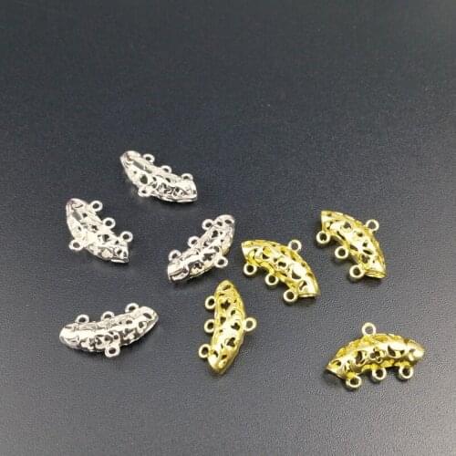 6pcs/lot 11x17mm brass silver for connectors earring Hand chain accessories Jewelry DIY Components handmade