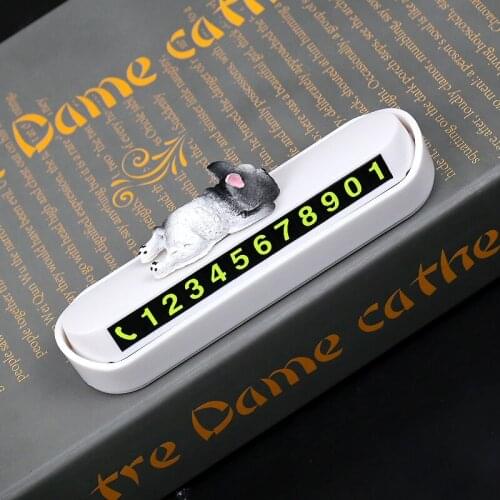 Car Temporary Parking Card Phone Number Card Plate Car Sticker Telephone Number Car Park Stop Automobile Accessories Car