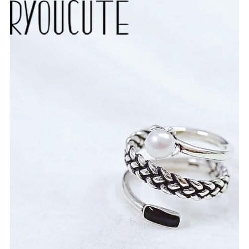 Bohemian Punk Vintage Multi-layer Rings for Women Silver Color Jewelry Girls Adjustable Size Open Finger Rings