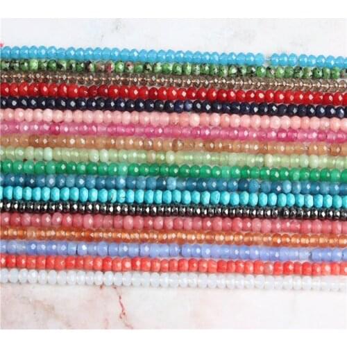 Linxiang multicolor faceted expected Abacus bead spacers Loose Beads DIY bracelet necklace ear stud Accessories