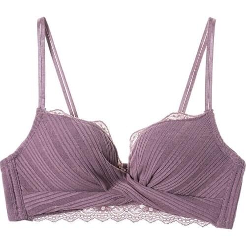 Sexy Bra Fashion Wireless 3/4 Cup Women Bra Sexy Lace Lingerie Comfortable Push Up Bralette Female Intimates Brassiere