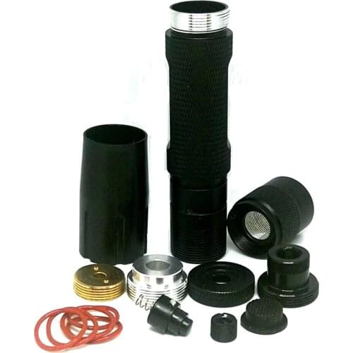 Focusable Waterproof LED Torch Laser Pointer Housing/Case for 5.6mm Blue/Red/IR Diodes