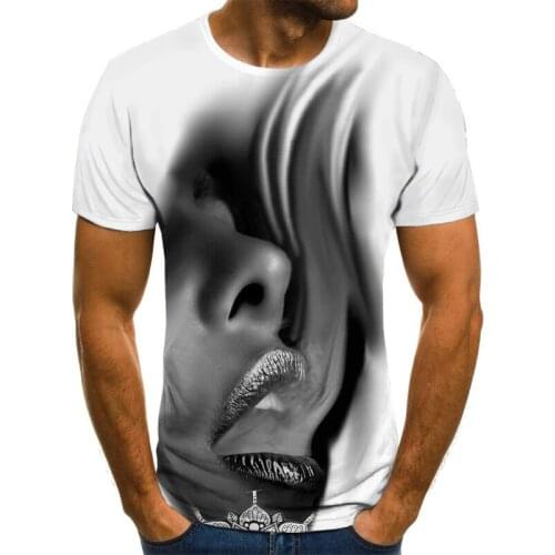 3D printed beauty pattern T shirt Mens Novelty t-shirts Harajuku Anime Short Sleeve Shirt Summer fun T-shirts men Wear tops Men