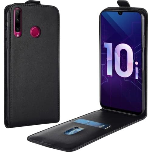 Flip Up and Down Leather Case for Huawei Honor 10i HRY-LX1T HRY-LX1 Vertical Cover for Honor 10i 10 i Case Phone Bag
