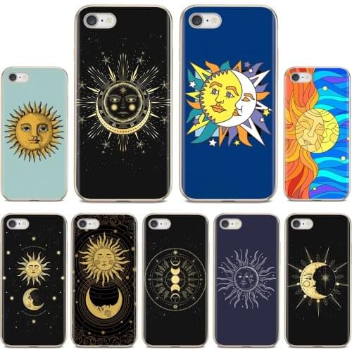 Sun Face moon Fashionable Silicone Phone Case For Huawei Mate 20 30 40 7 8 9 10 Lite Pro P Smart 2018 2019 Plus G7 G8