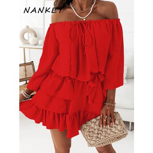 Летние платья с открытыми плечами NANKEYSTAR China At AliExpress