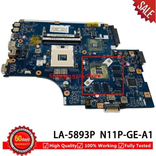 NEW71 LA-5893P mainboard For ACER 5742 5742G 5741 5741G Laptop Motherboard N11P-GE-A1 1GB GT320M MBWUV02001 MB.WUV02.001
