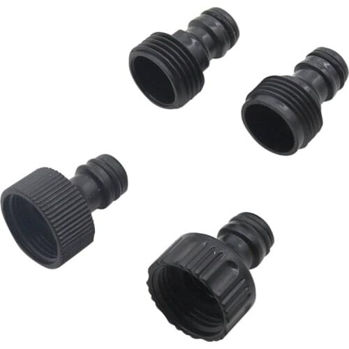 Nipple Quick connector with 3/4" thread Pipe Connector Accessories Watering Plumbing Joiners Tubing Fittings 2 Pcs