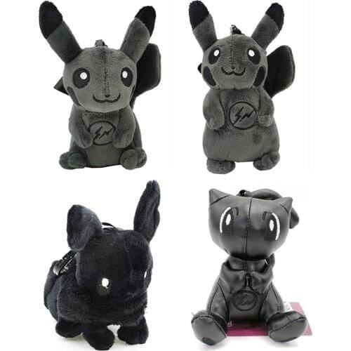 New Black Pik Me Eev 4.5-6" 11.5-15CM Doll Clip Keychain-CPPY