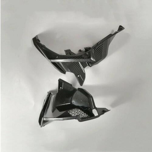 Motorcycle Head cover ventilation Side panel Fairing Fit For Kawasaki Z900 2017 2018 2019 Carbon fiber paint