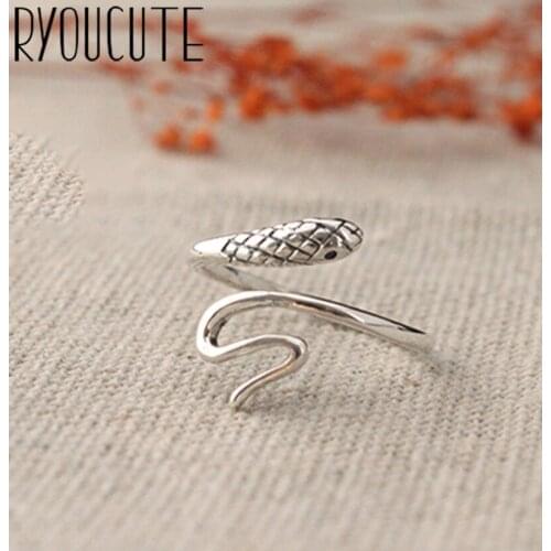 Charming Boho Big Snake Rings For Women Vintage Finger Ring 2021 Knuckle Female Fashion Jewelry Wedding Gifts