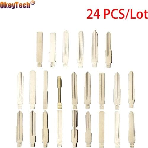 OkeyTech High Quality 24pcs/lot KD Remote Key Blade For KD900 Remotes KD B Series NB Series Uncut Blank Metal Blades Replacement