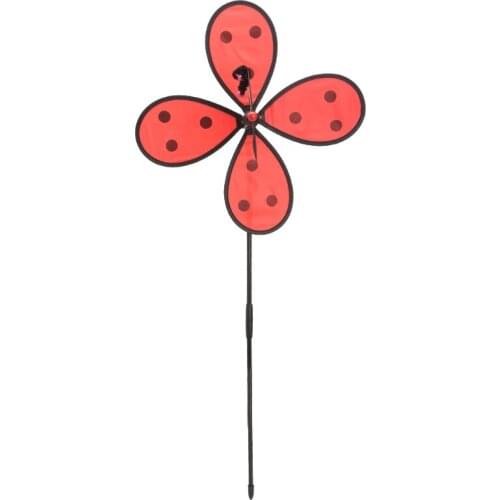 Bee Ladybug Windmill Whirligig Wind Spinner Home Yard Garden Decor Kids Toys BX0D