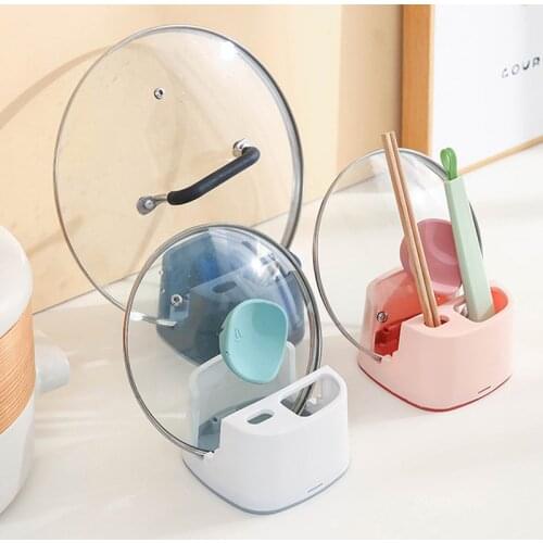 1pcs Plastic Spoon Rest Kitchen Organizer for Fork Spatula Rack Spoon Holder Stand Tableware Storage Rack Kitchen Accessories