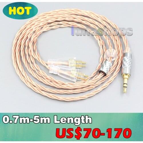 Silver Plated OCC Shielding Coaxial Earphone Cable For FOSTEX TH900 MKII MK2 TH-909 TR-X00 TH-600 LN007170