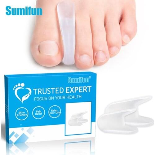 16Pcs Silicone Gel Toe Separator Spacers Thumb Bunion Overlapping Orthopedic Hallux Pain Relief Foot Care Tool Support Pedicura