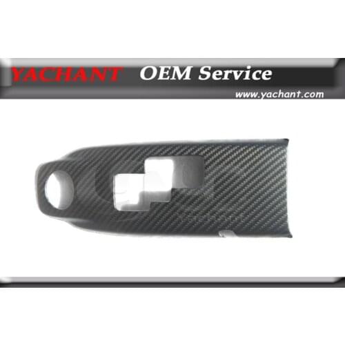 Car Styling Dry Carbon Fiber Matte Finish Interior Trim Fit For 2008-2015 R35 GTR GTR35 GT-R CBA DBA Gear Surround Trim