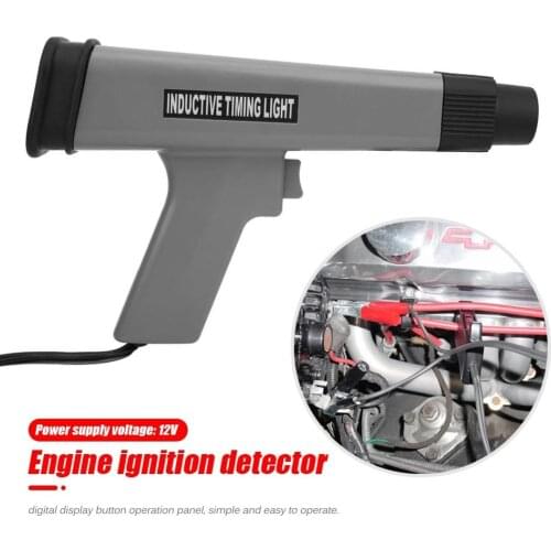 Ignition Timing Light Timing Strobe Lamp Detector with LED Digital Display Inductive Timing Auto Diagnostic Tool Car Repair Tool