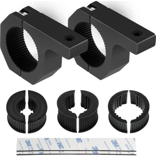 Aeobey 1-2 inch Front Bumper Universal Bull Bar License Plate Log Light Mount Bracket SUV Lamp Holder Off Road LED Light Bar