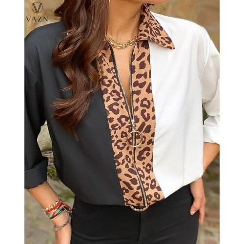 Женские рубашки с принтом VAZN China At AliExpress