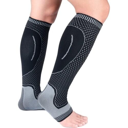 1pc Lower Leg Sleeve Ankle Compression Cover Long Breathable Knitted Protector Outdoor Sports Accessories