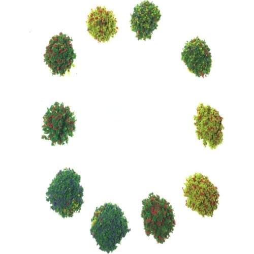 17mm 10pcs/lot DIY Sand Table Model Flower Landscape Materials For Train Scene And Kits Toys