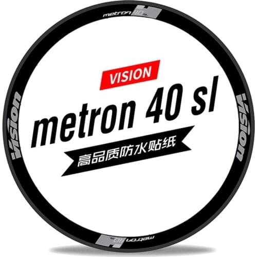 18 new vision 40 sl wheel set stickers road bike carbon cutter rim waterproof mt40