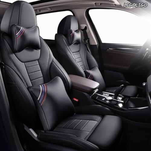 LIGOLIGO Custom Leather car seat covers For Volvo S80 XC60 S60 C30 S90 C70 V60 V40 XC90 XC40 S40 XC Classic Automobiles Seats