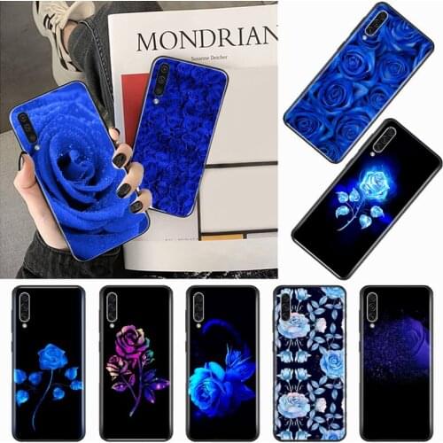 Blue rose art love flower Phone Case For Samsung galaxy S 7 8 9 10 20 edge A 6 10 20 30 50 51 70 note 10 plus